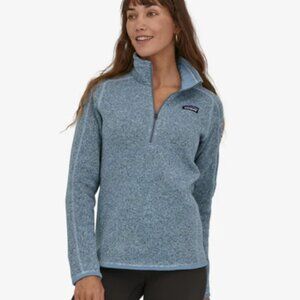 PATAGONIA Women's Better Sweater 1/4-Zip Fleece STEAM BLUE